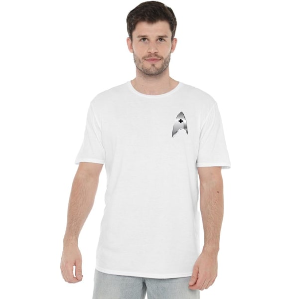 Star Trek: Discovery Herr Medicinsk Badge T-Shirt L Vit White L
