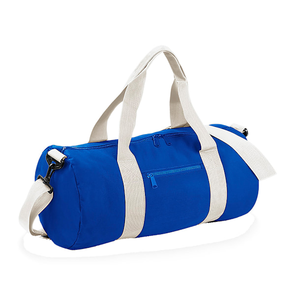 Bagbase Plain Varsity Barrel / Duffelväska (20 liter) One Size Bright Royal/off White One Size