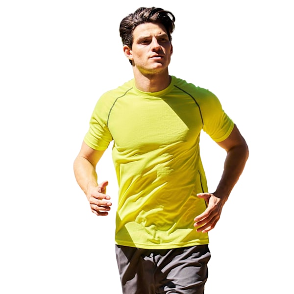 Mountain Warehouse Aero II T-shirt med korta ärmar för män, L, ljus Bright Yellow L