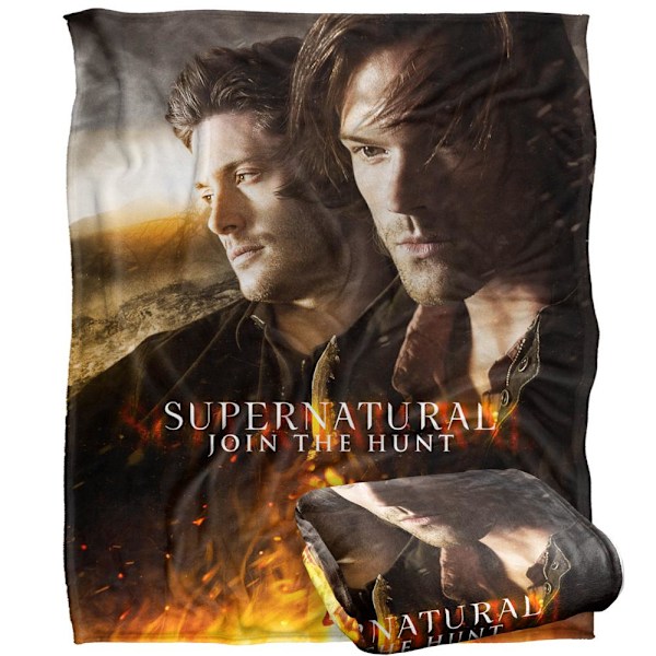 Supernatural Join The Hunt Flames Filt En Storlek Flerfärgad Multicoloured One Size