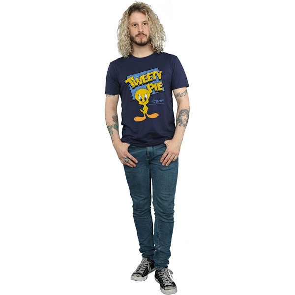Looney Tunes Klassisk Tweety Bomull T-shirt L Marinblå Navy Blue L
