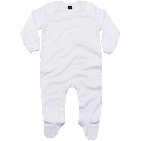 Babybugz Baby Unisex Ekologisk Bomull Kuvert Hals Sovsäck 0-3 White 0-3 Months