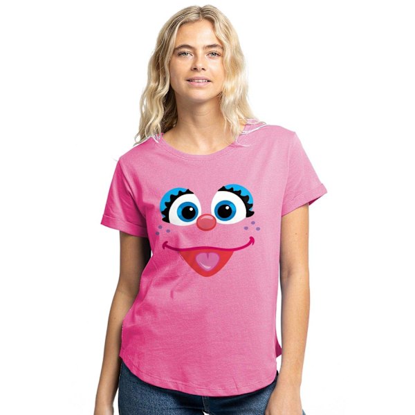 Sesame Street Dam/Damer Abby Cadabby Ansikte T-shirt 14 UK Azalea Azalea 14 UK