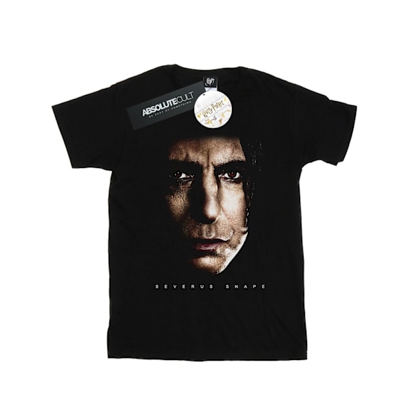 Harry Potter Boys Severus Snape Porträtt T-shirt 7-8 år Svart Black 7-8 Years