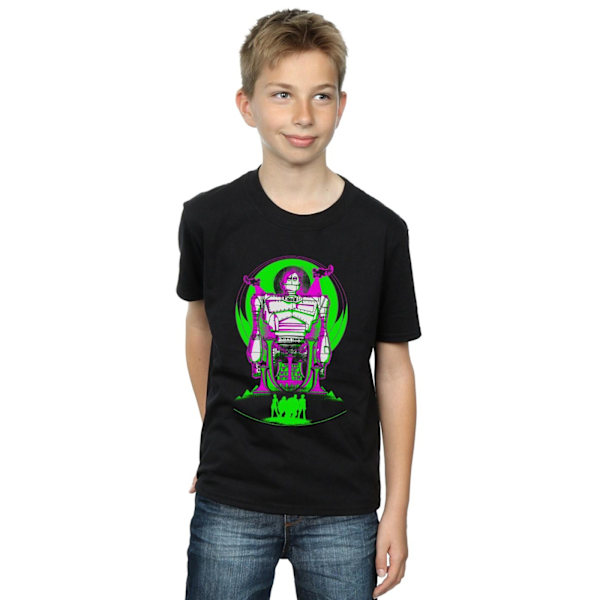 Ready Player One Boys Neon Iron Giant T-Shirt 12-13 År Svart Black 12-13 Years