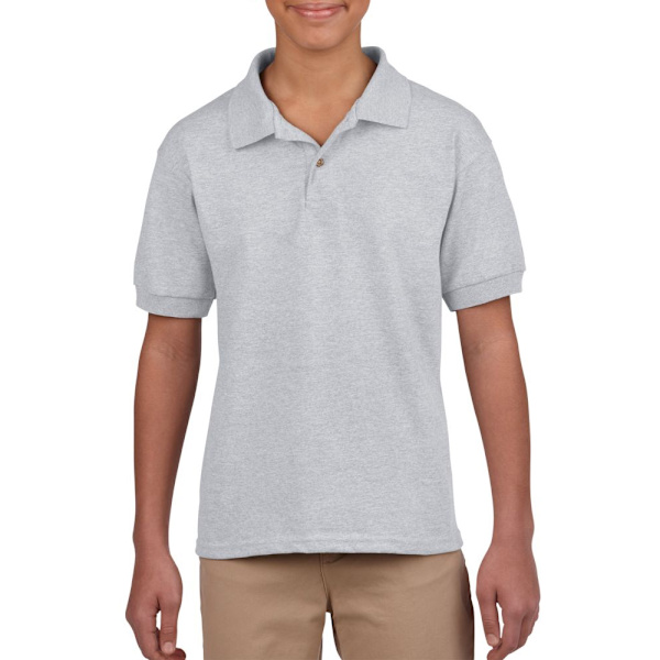 Gildan Barn/Barn Plain Jersey Polotröja 9-11 År Sport Sports Grey 9-11 Years