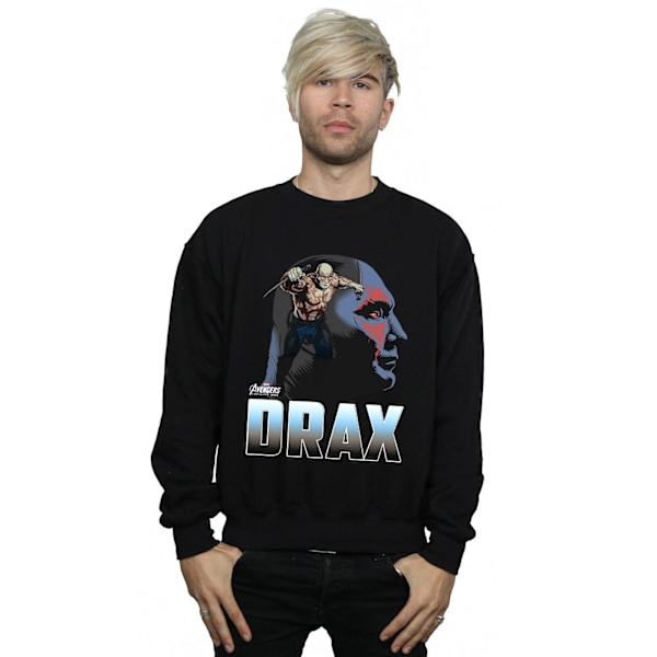 Marvel Herr Avengers Infinity War Drax Karaktär Sweatshirt S B Black S