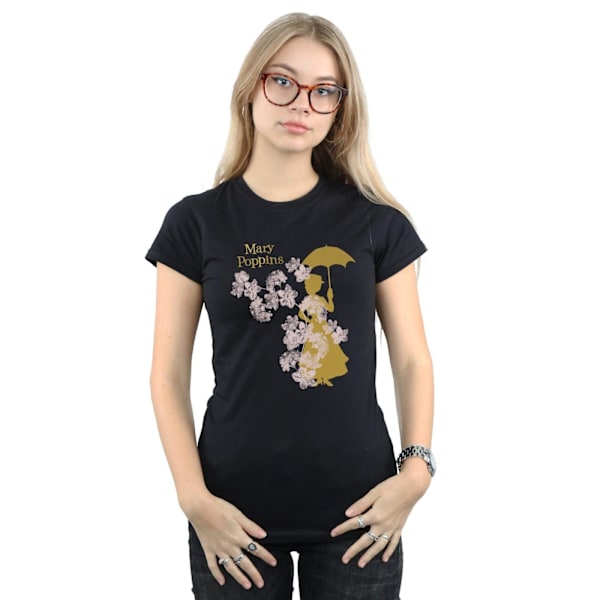 Mary Poppins Dam/Dam Floral Bomull T-shirt XXL Svart Black XXL