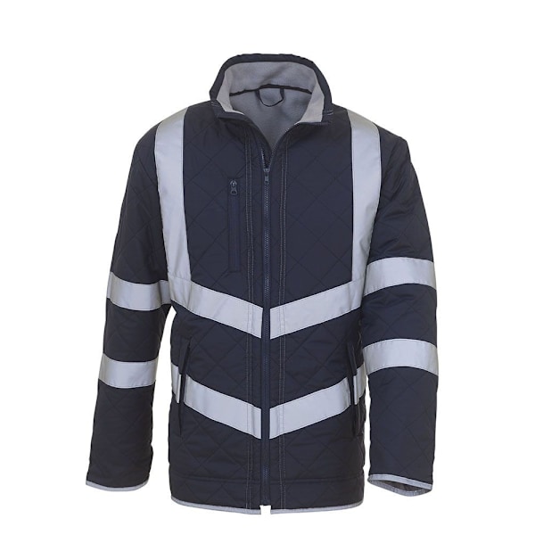 Yoko Unisex Kensington Hi-Vis jacka XL marinblå Navy XL