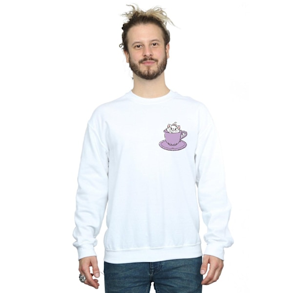Disney Herr Aristocats Marie I Kopp Bröst Tryck Sweatshirt 4XL White 4XL