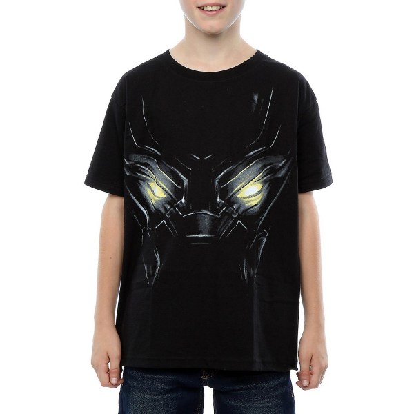 Black Panther Boys Eye Bomull T-shirt 12-13 år Svart Black 12-13 Years