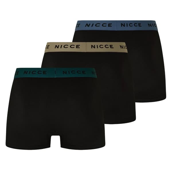 Nicce Herr Maddocks Boxerkalsonger (3-pack) S Svart Black S