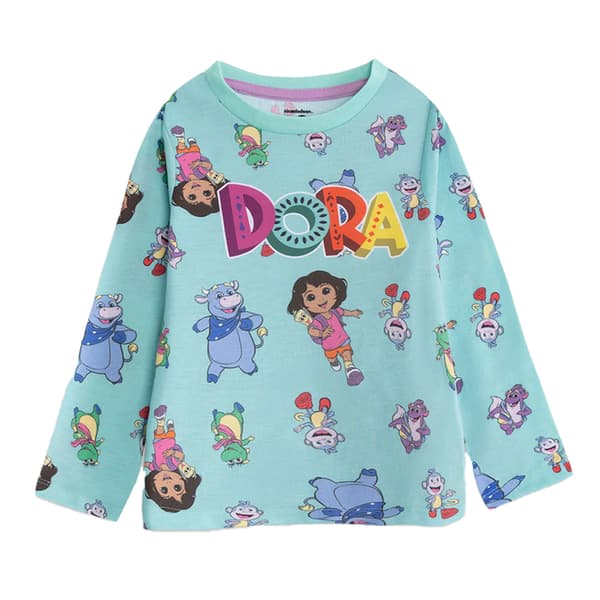 Dora Utforskaren Pyjamas för barn/ungdomar med karaktär (förpackning Multicoloured 6-7 Years