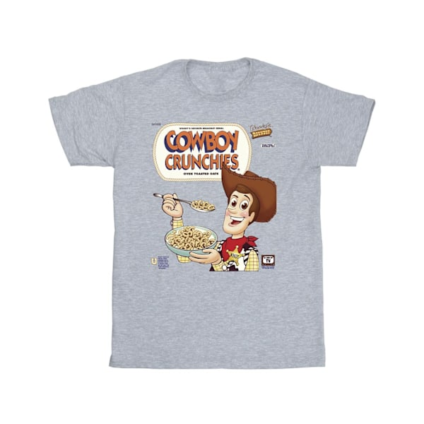 Disney Girls Toy Story Woody Cowboy Crunchies Bomull T-shirt 9- Sports Grey 9-11 Years