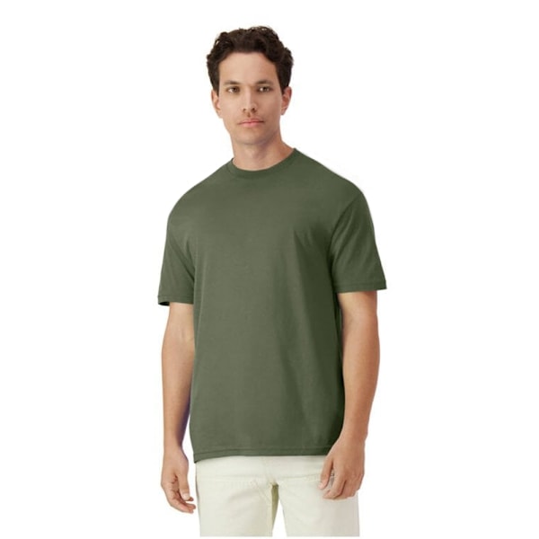 Gildan Herr Enfärgad Lätt T-shirt 3XL Militärgrön Military Green 3XL