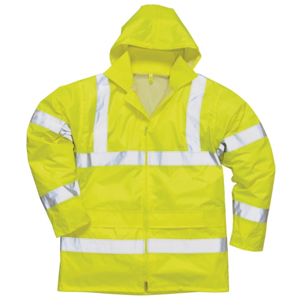 Portwest Hi-Vis regnjacka (H440) / Säkerhetskläder / Arbetskläder (Pac Yellow M