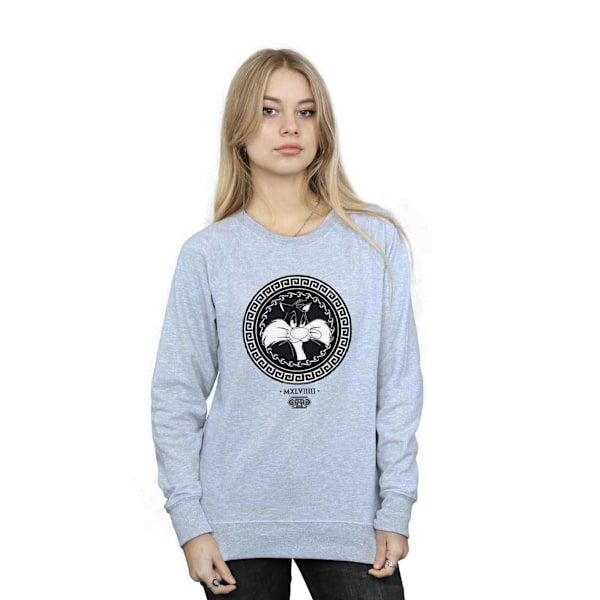 Looney Tunes Dam/Damer Sylvester Grekisk Cirkel Sweatshirt L Sports Grey L