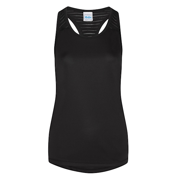 AWDis Just Cool Dam/Damer Girlie Smooth Workout Sleeveless Jet Black XL