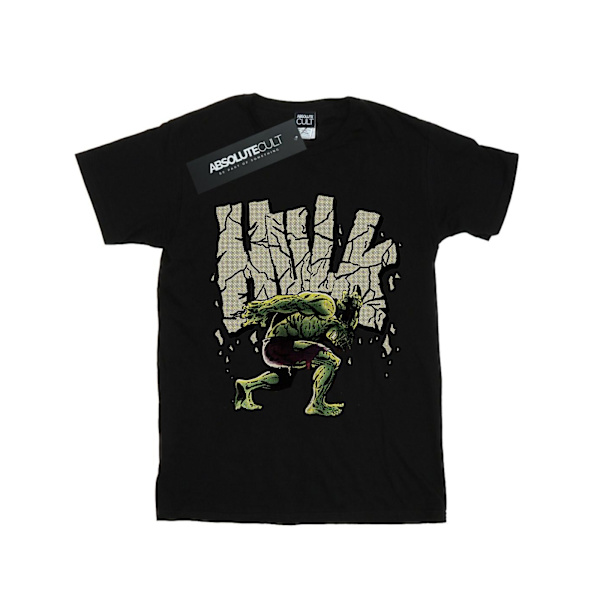 Marvel Womens/Ladies Hulk Rock Bomull Boyfriend T-Shirt XXL Svart Black XXL