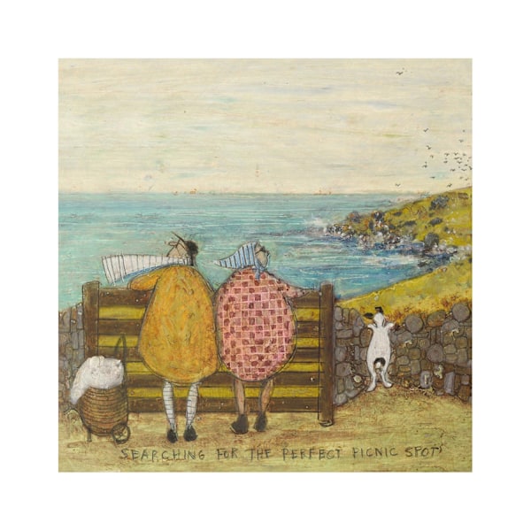 Sam Toft Searching For The Perfect Picnic Spot Print 40cm x 40c Multicoloured 40cm x 40cm