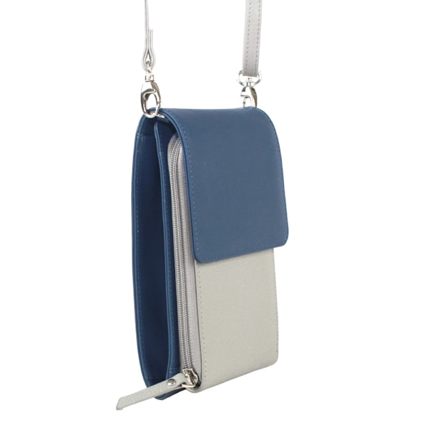 Eastern Counties Leather Eva Läderhandväska One Size Ink Blue/ Ink Blue/Light Grey One Size
