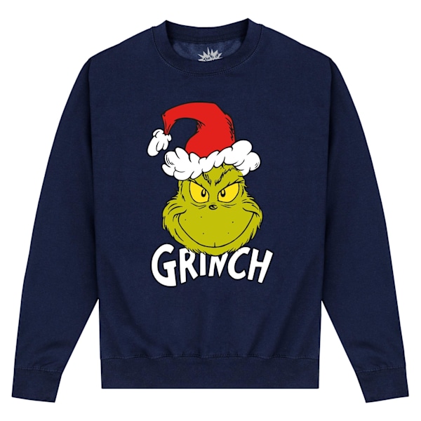 The Grinch Unisex Vuxen Jultomteluva Sweatshirt XXL Marinblå Navy XXL