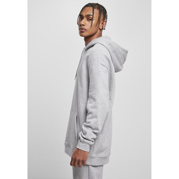 Build Your Brand Basic Oversized Hoodie för män L Ljusgråmelerad Heather Grey L