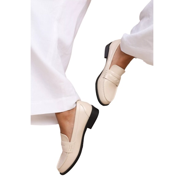 Var är det ifrån Dam/Dam Houston Loafers utan snörning 4 UK Cr Cream 4 UK