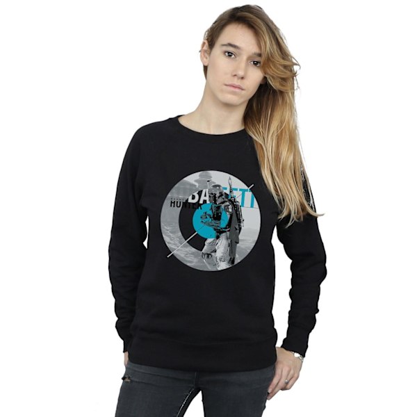 Star Wars Dam/Damer Boba Fett Bounty Hunter Cirkel Sweatshirt Black M