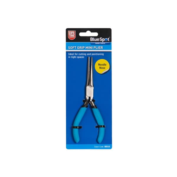 Bluespot Tools Mini-Nåltång med Mjukt Grepp, En Storlek, Multi Multi Colour One Size