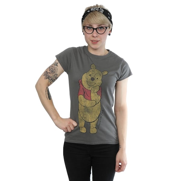 Winnie the Pooh Damtröja med motiv för kvinnor/damer, XS, kolgrå Charcoal XS