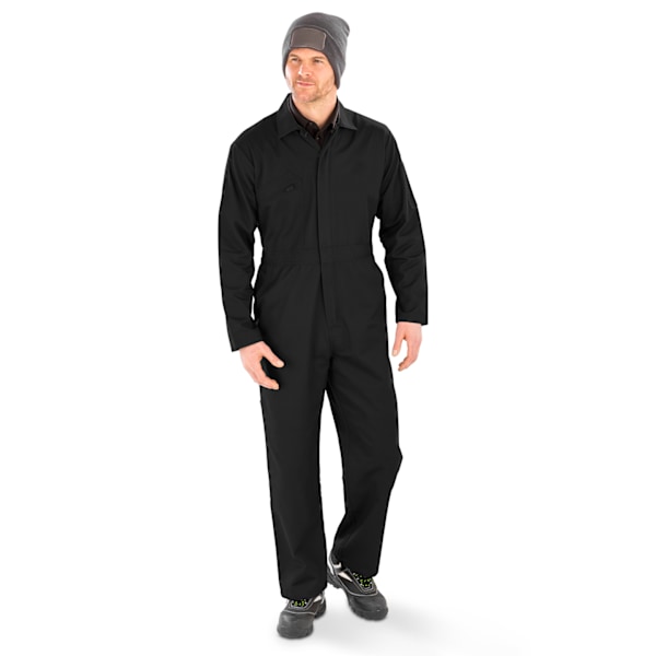 Result Äkta Återvunnen Unisex Vuxen Action Overall L Svart Black L