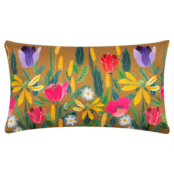 Wylder House Of Bloom Celandine Rektangulär Utomhuskudde Överdrag Saffron 50cm x 30cm