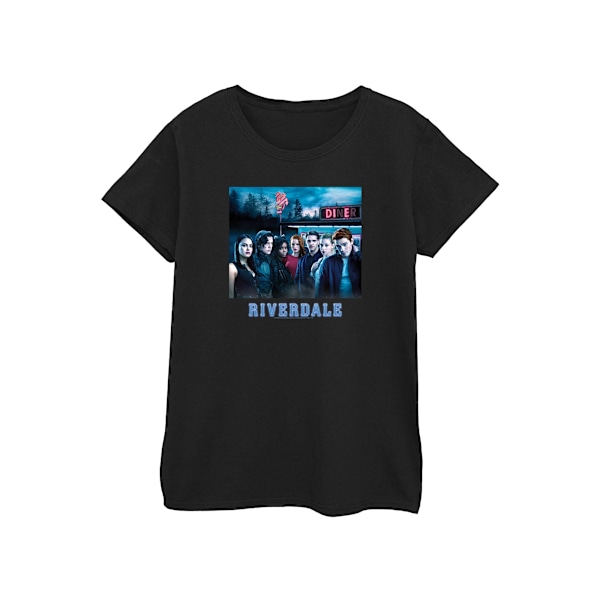 Riverdale Dam/Damer Diner Poster Bomull T-shirt L Svart Black L