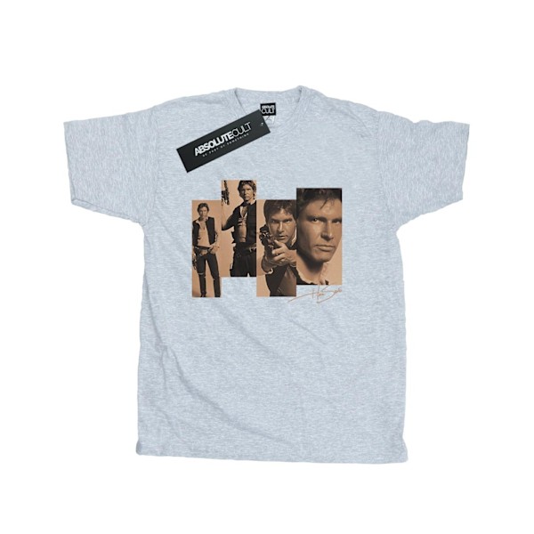 Star Wars T-shirt för män Han Solo Photoshoot L Sports Grey Sports Grey L