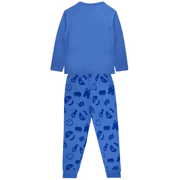 Super Mario Pojkar Luigi Pyjamas Set 5-6 År Blå/Grön/Vit Blue/Green/White 5-6 Years