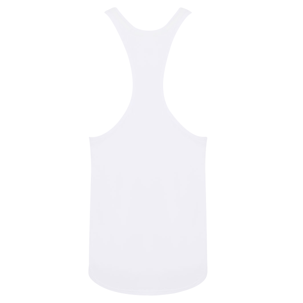 Tombo Muscle Vest för män 2XL Vit White 2XL