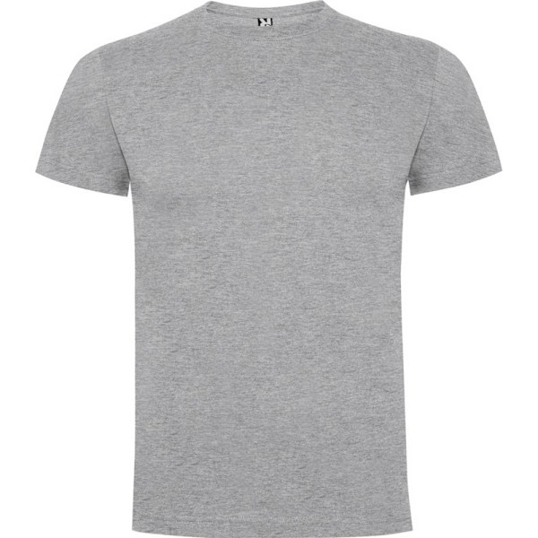 Roly Herr Dogo Premium T-shirt M Grå Melange Grey Marl M