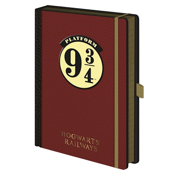 Harry Potter Plattform 9 3/4 A5 Kompositionsblock Storlek M Maroon/Yellow One Size