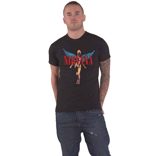 Nirvana Unisex Adult Angelic Plus T-Shirt 3XL Svart Black 3XL