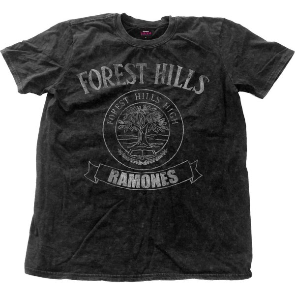 Ramones Unisex Vuxen Forest Hills Vintage T-shirt M Svart Black M