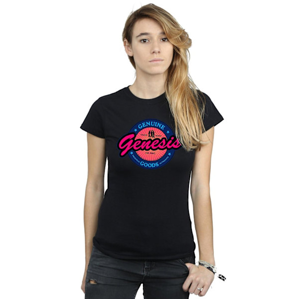 Genesis Womens/Ladies Neon Logo Bomull T-Shirt S Svart Black S