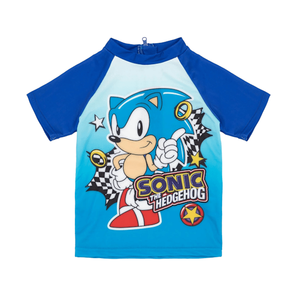 Sonic The Hedgehog Pojkar Ring Tvådelad Baddräkt 9-10 År Blå Blue/Black 9-10 Years