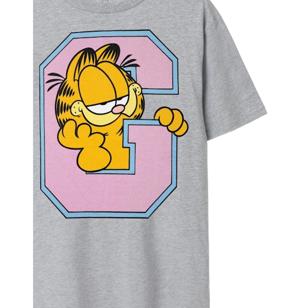 Garfield Mens Collegiate Marl T-Shirt L Grå Grey L