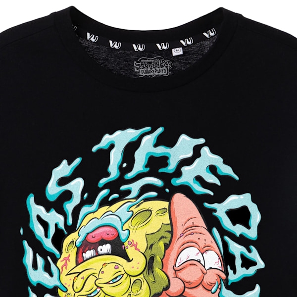 SpongeBob SquarePants Mens Seas The Day Kortärmad T-shirt X Black XL