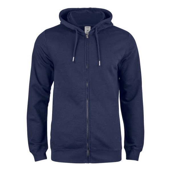 Clique Premium ekologisk bomull full zip huvtröja 3XL mörk marinblå Dark Navy 3XL