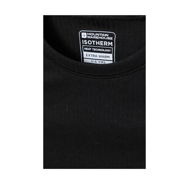 Mountain Warehouse Talus Rundhals Base Layer T-shirt för Barn Black 13 Years
