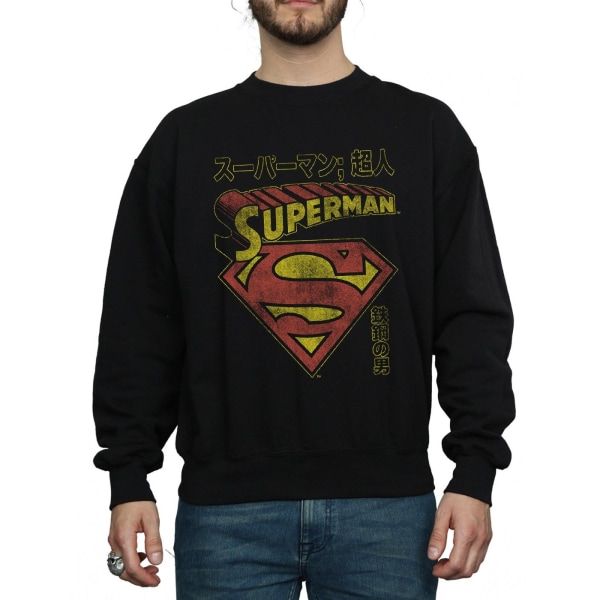 DC Comics Herr Superman Shield Sweatshirt 3XL Svart Black 3XL