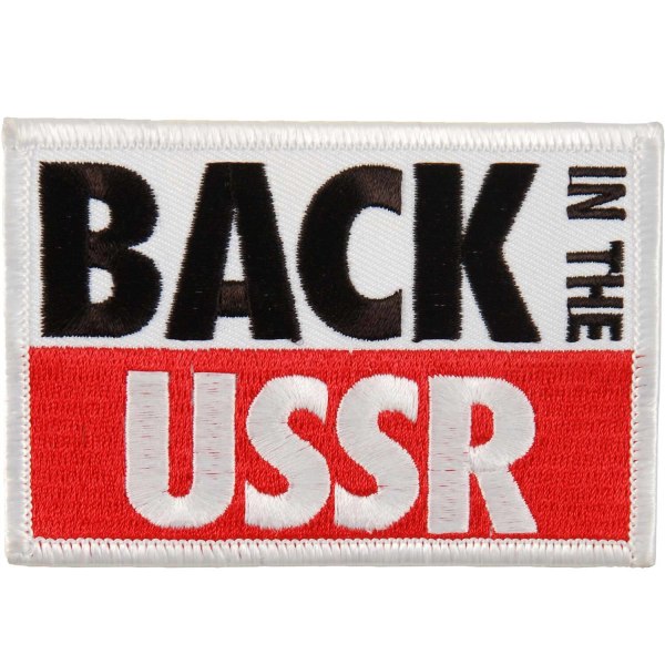 The Beatles Tillbaka i Sovjetunionen Iron On Patch One Size Vit/Svart White/Black/Red One Size