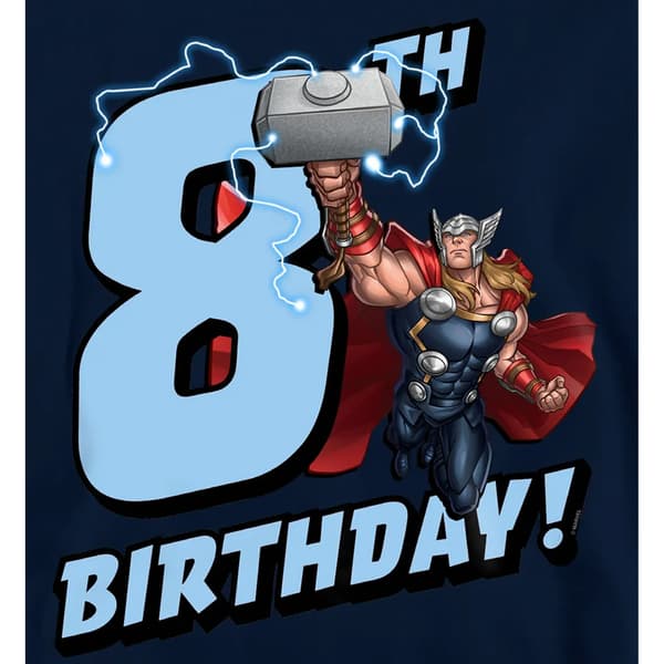 Marvel Barn/Barn Thor 8-årsdag Huvtröja 7-8 År Marinblå Navy 7-8 Years